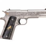 COLT 1911 CLASSIC "DAY OF THE DEAD" STAINLESS .38 SUPER 5" BARREL 9-ROUNDS