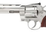 COLT FIREARMS PYTHON STAINLESS .38 SPL / .357 MAG 6" BARREL 6-ROUNDS SNAKE SCALE WALNUT GRIPS
