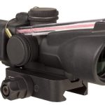 TRIJICON COMPACT ACOG 3X24 RIFLE SCOPE LOW HEIGHT ILLUMINATED RED CROSSHAIR .223/55GR. W/ MOUNT