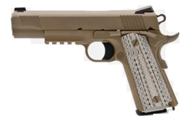 Colt Marine M45-A1 SA 45 ACP 5" Barrel Novak Cerakote 7 rd Mag