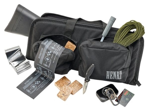 Henry U.S. Survival Pack AR-7 Rifle Plus Gear 22LR 16" Barrel Black Teflon Finish ABS Plastic Stock 8rd Mag