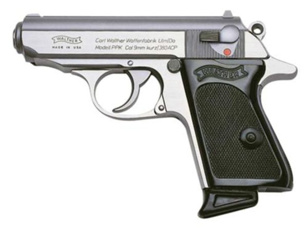 Walther PPK .380 ACP 3.3" Barrel Stainless Finish 6 Round