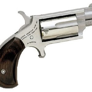 NAA 22MS 22 Mag Mini Revolver 1.12" 5rd Rosewood Grip Stainless