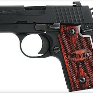 Sig P238 380 ACP 2.7In Rosewood Black SAO Rosewood Grip (1) 6rd Steel MAG