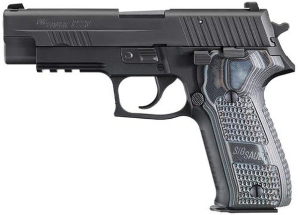 Sig P226 9MM 4.4In Extreme Black Da/Sa Siglite Black/Gray G10 Grip (2) 10Rd Steel MAG CA Compliant SRT