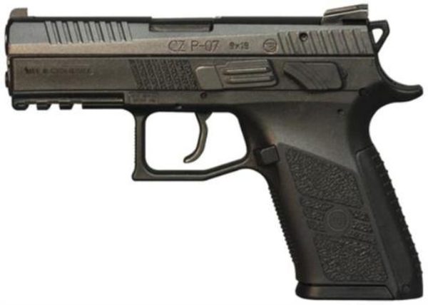 CZ P-07 Compact 9mm 3.8 Barrel Interchangeable Grip 15 Rd Mags