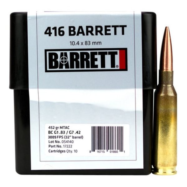 Barrett 416 Barrett 452gr MTAC 10 Rd Box