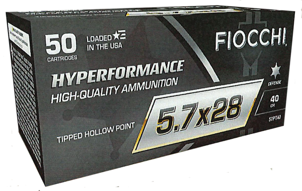 Fiocchi Hyperformance Defense 5.7x28mm