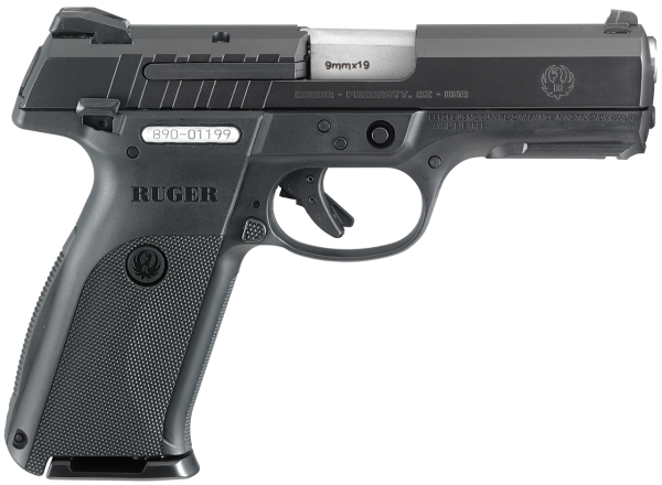 Ruger SR9E Pistol 9mm 4" Barrel 3-Dot Sights Black 17 Rnd Mag