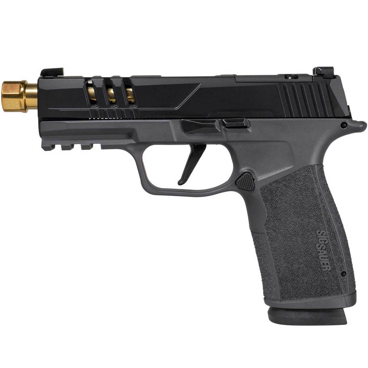 Sig Sauer P365 XMacro 9mm Luger 4.3in Black Cerakote Gold Zaffiri Pistol - 17+1 Rounds - Image 2