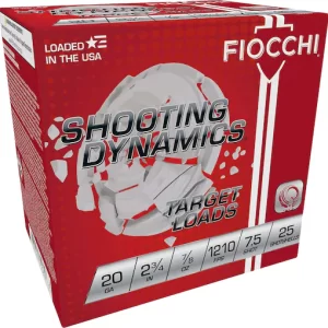 Fiocchi ammo, 20 gauge ammunition, bulk shotgun shells, Glock compatible ammo, shooting dynamics, hunting ammo, target practice rounds