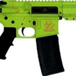 AR-15 pistol, 5.56 NATO, .223 Remington, nitride barrel, zombie splatter finish, tactical firearm, home defense, 30-round magazine, compact AR, DC Gun Shop