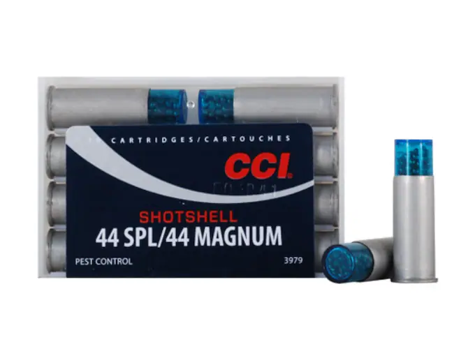 CCI shotshell ammo, 44 special ammunition, 140 grain lead shot, bulk ammo, pest control ammo, target practice ammo