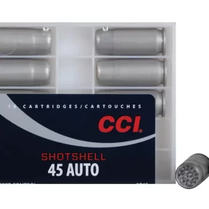 CCI Shotshell, 45 ACP ammo, lead shot ammunition, Glock compatible ammo, pest control rounds, training ammunition, 120 grain shotshell, bulk ammo