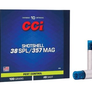 CCI Shotshell, 38 Special ammo, 100 grain lead shot, Glock switch ammo, 200 rounds, pest control ammunition, affordable shotshell