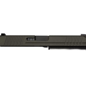polymer80 slide assembly, pf940v2 slide, pfs9 slide, od green firearm parts, full size slide, gun build components, diy firearm accessories