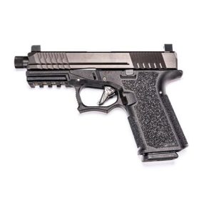 Polymer80 P80 Thr/Flu, threaded fluted barrel, no sights pistol kit, 9mm build, 15-round magazine, custom pistol, DIY firearm, Polymer80 kit, firearm accessories