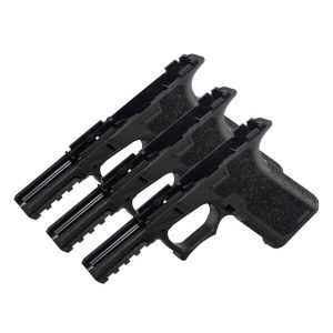 Polymer80 PF940C, 80% pistol frame, Glock compatible frame, DIY firearm kit, unfinished gun frame, compact pistol build, polymer gun frame, 3-pack frames, home gunsmithing