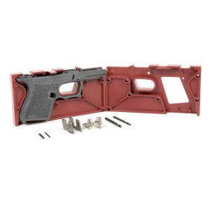 Polymer80 PF9SS, 80 percent frame, Glock 43 compatible, single-stack frame, jig kit, DIY firearm build, polymer frame, gun building kit, 9mm pistol frame